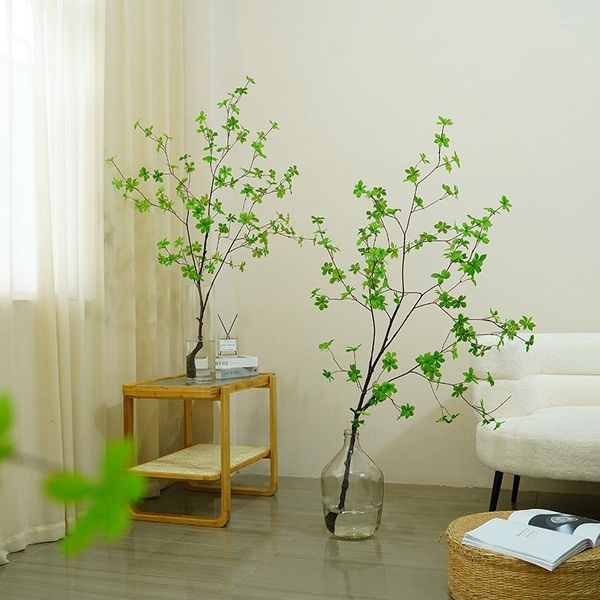 Flores decorativas Árvore de campainha artificial 70-120cm Planta verde sen decoração de família de decoração de casa bêbados ramos bêbados