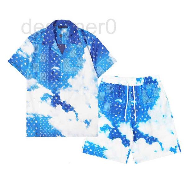 Camicie casual da uomo Designer Mens Flower Tiger Print Button Down Manica corta Camicia hawaiana Abiti Summer Beach Dress JFBD