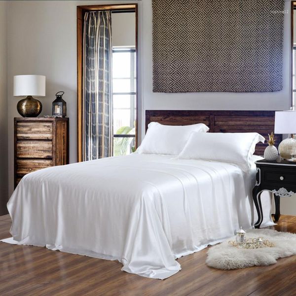 Bettwäsche-Sets RunGrape Luxus Seide 25 Momme Set Gesunde Haut Schönheit Bettbezug Flaches Blatt Kissenbezug Bett für Erwachsene
