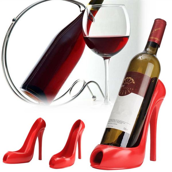 Scarpa con tacco alto Portabottiglie per vino Appendiabiti Portabottiglie per vino rosso Staffa di supporto Accessori per bar Decorazione da tavola Promozione stile moderno New261R