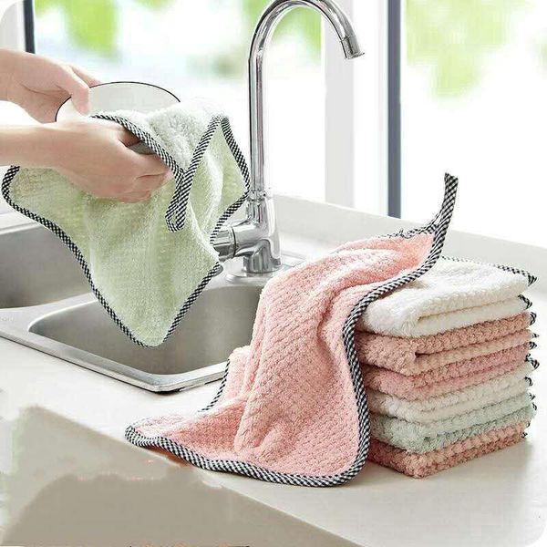 Полотенце Giantex 5pcs Super Soft Apressent Microfiber Hand Want Want Кухонная очистка 25x25 см S1340