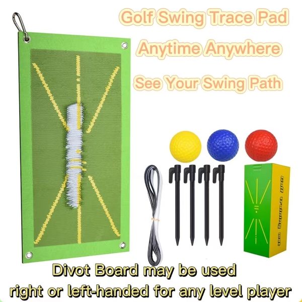 Altri prodotti per il golf Divot Board Low Point e Swing Path Trainer Feedback istantaneo Trace Pad ovunque Vedi il tuo 230316