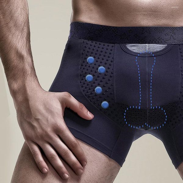 MUITAS BRANDA BRANDO DE CUBILHAS MENINAS MASCAS MASCAS MASCAS MACAS SEXY SCROTAL DE SEPARAÇÃO SCROTAL BOIO MAN MAN ICE SILK POCKET HOMME BOXERSHORTS