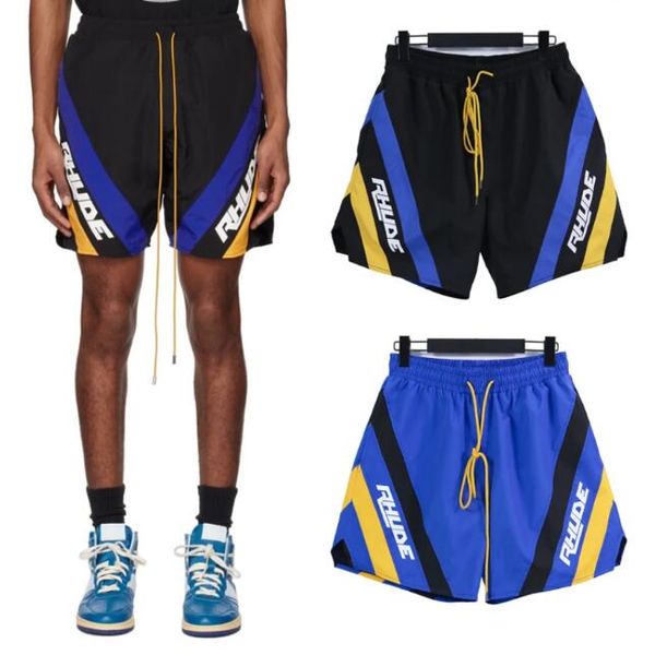 2023ss Patchwork Mesh Shorts Uomo Donna 1 Pantaloni da equitazione di qualità Abbigliamento