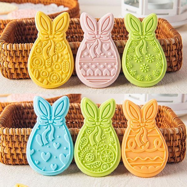 Stampi da forno Buona Pasqua Tagliabiscotti Pasticceria Uovo Stampo per biscotti Accessori da cucina Strumento Regalo per bambini Decorazione per feste