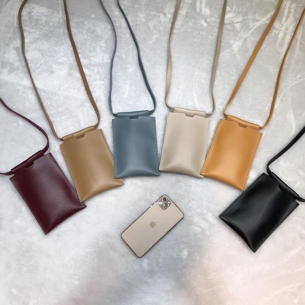 Bolsas de noite Mulheres Mulheres Doce Couro Doce Ultra-Finanda Bolsa de Phone Multi-Cart Pacote Pessas de Coloque Casas de Coloque o ombro para