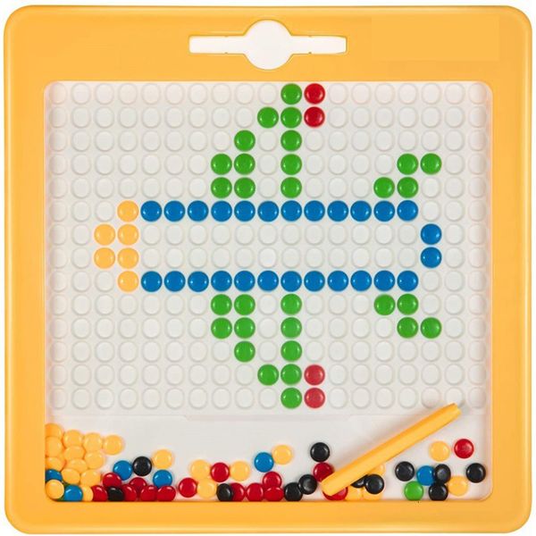 Zeichen- und Malzubehör für Kinder, magnetisches Stahlkugel-Reißbrett, Schreibtafel, großes Schach, kreatives Spielzeug für Kinder, Baby-Früherziehung, Zeichnen und Schaffen, 230317