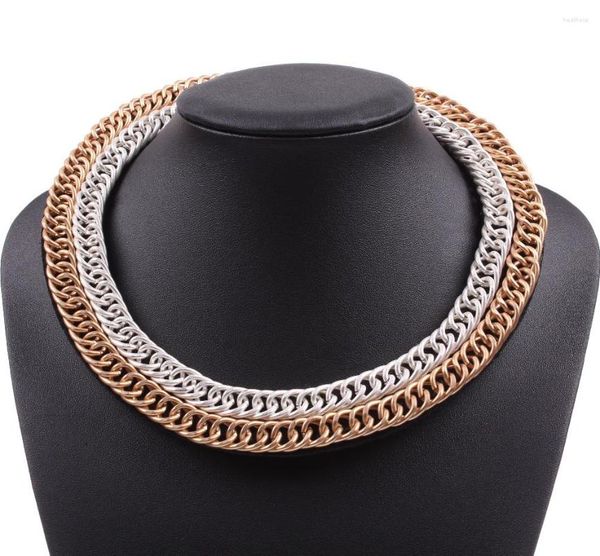 Choker Fashion Gold Silver Color Chain Punk заявление о воротничках украшения для женщин оптом