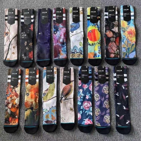 Suporte de posição alta tubo meias de skate expostas tendência toalha inferior meias esportes básicos basquete Socks3026