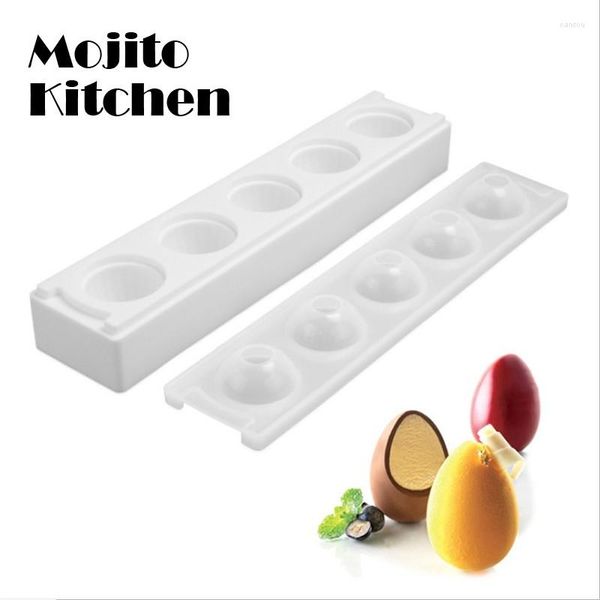 Stampi da forno Stampo in resina epossidica di cristallo fai-da-te Collezione di emisferi multi-standard Gioielli con ciondolo a sfera rotonda Stampo in silicone per uova di Pasqua in silicone