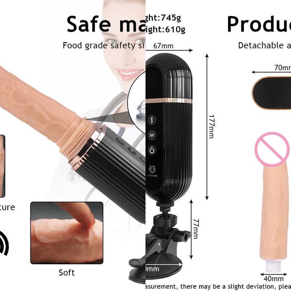 NXY VIBRADORES G Spot empundo sexo máquina telescópica vibrador automático Automático no massageador de masturbação feminina de brinquedo vaginal retrátil 230310