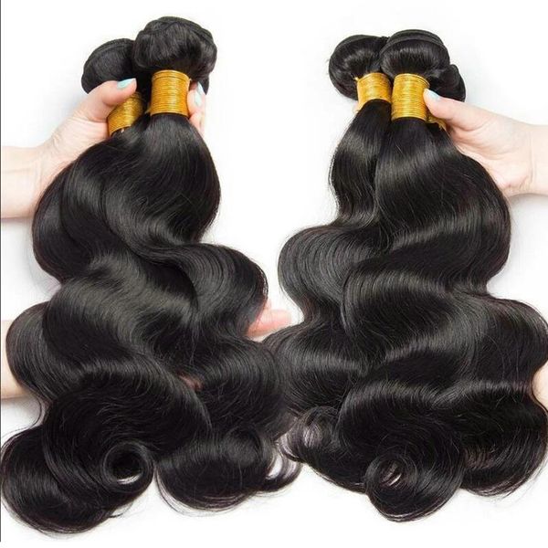 Hair Bulks Indain Body Wave Bundles Menschliches Haar Körperwelle 100 % Haarverlängerung Naturschwarz 134 Stück Menschliches Haar Bundles Großhandel 230317