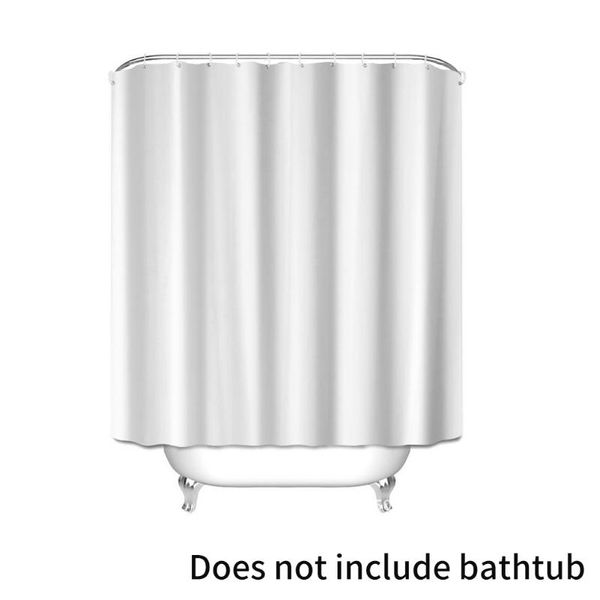 Tende da doccia lavabile ad asciugatura rapida PEVA bianco con fori passacavo tenda El Home impermeabile ispessita protezione separata per la privacy