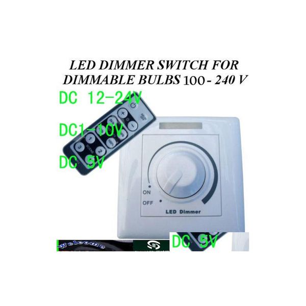 2016 RGB Controllers LED Dimmer Switch para BBS SMD ou cobrintes de BBS de BBS 110 240 V DC 5V 1 10V 12 24V 150W Luzes de entrega de queda li dhban