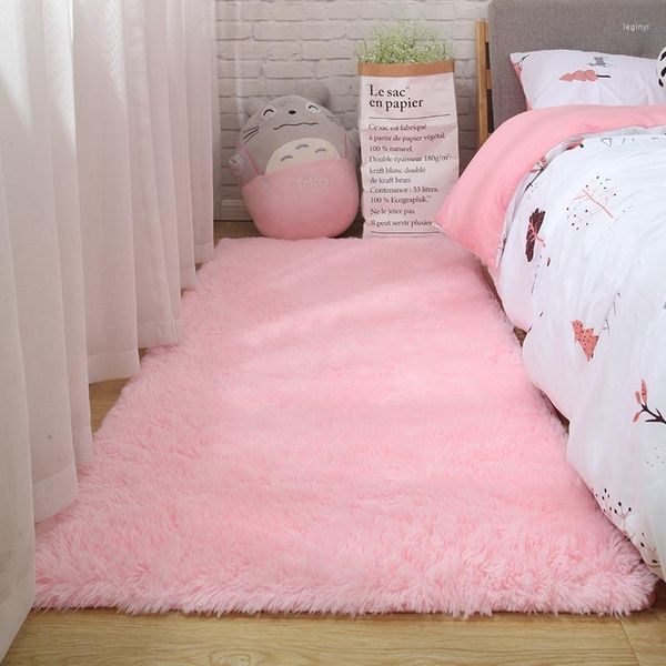 Teppiche Plüsch Teppichboden Soft Matte Wohnzimmer Dekoration Teen Toormat Nordic Fluffy große dicke Teppiche für Mädchen Kinder Schlafzimmer