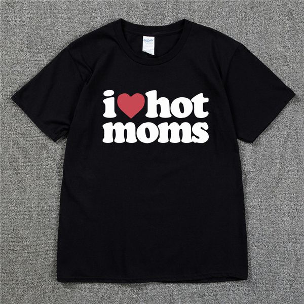 Herren T-Shirts I LOVE MOMS Skateboard T-Shirt 100 % Baumwolle Streetwear Herren T-Shirt USA Sommer Kurzarm Marke Hip Hop T-Shirt Swag Tee 230317