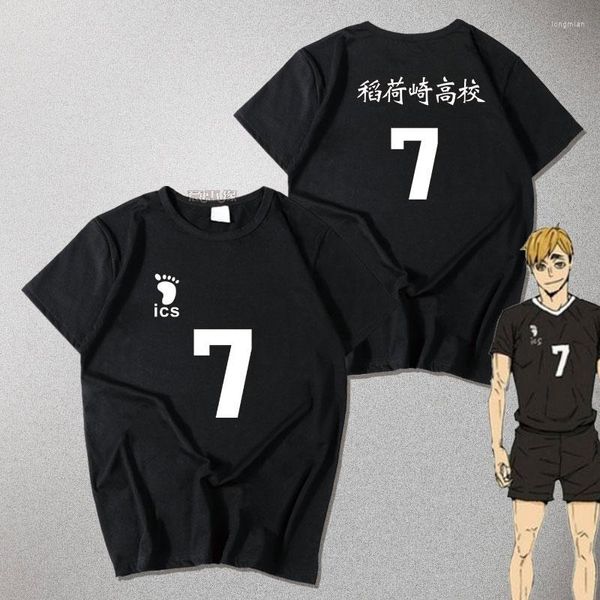 Camicie da uomo 2023 haikyuu !! Kageyama Tobio Ace Strategia maglietta cosplay maglietta anime tops casual unisex magliette