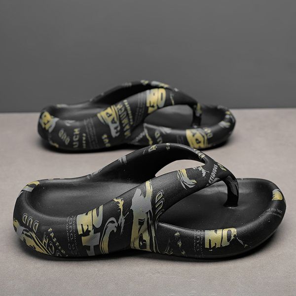 Sandálias Spring Novo casal Flip-flops Flip-flops ao ar livre Sapatos de praia 2023 Verão Novos chinelos massage