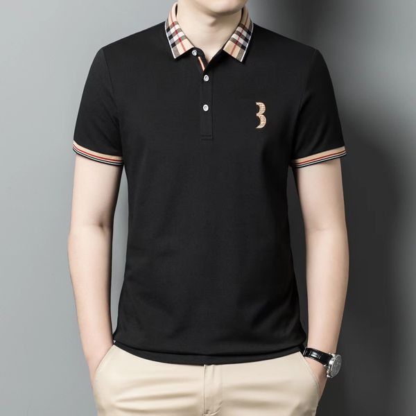 Роскошная бренда мужская дизайнерская мужская рубашка поло Fashion Casual Slim Fit с коротким рукавом поло рвота.