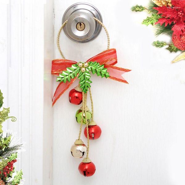 Weihnachten Dekorationen Haushalt Hängen Ornament Anhänger Jingle Bell Tür Dekoration Jahr Baum Bunte Dekor