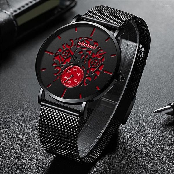 Orologi da polso Top Uomo Donna Marca DIJANES Lover Orologi Orologio unisex Cintura a rete Moda Sport 2023 Orologio Relogio Masculino Reloj Hombre