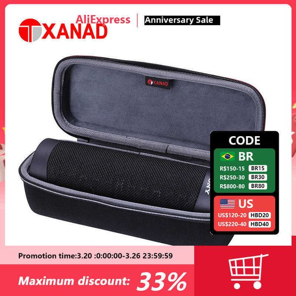 Alto -falantes portáteis Xanad Eva Hard Case para SRS XB23 Bass Extra Bass Wireless Alto -falante portátil Proteção de transporte de armazenamento Z0317