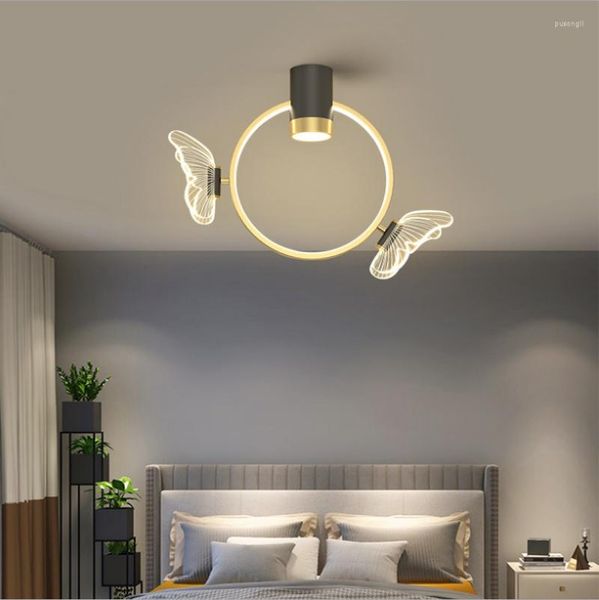 Lampade a sospensione Farfalla Fiore/LED/sala da pranzo Lampadario a soffitto Luce moderna Camera da letto di lusso Studio Soggiorno Tavolo da pranzo Bar Caffetteria