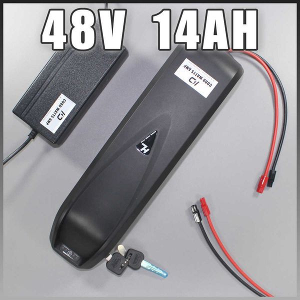 48V 1000W Elektrofahrradbatterie 48V 14Ah Sanyo Lithiumflasche Hailong 750W Batterie 8FUN BBS02 Bafang Motor