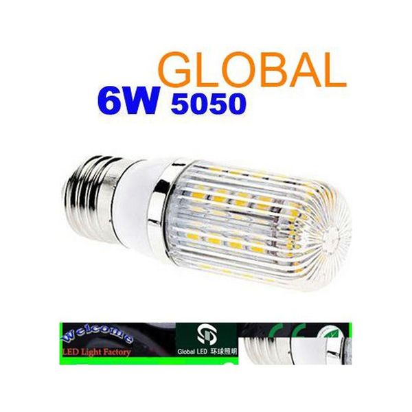 Bulbos de LED de 2016 Cool White Corn BB 5050 SMD 36 Luz 6W ER E27 G9 E14 Lâmpada doméstica de alta potência de alta potência 85V265V Luzes de entrega de gota BBS DH5LS