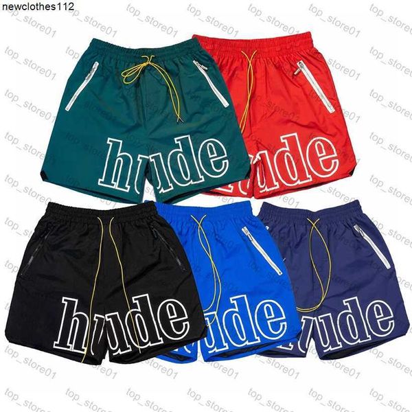 Designer Men Rh Shorts Rhude Shorts Summer Swim Short Knee Lunghezza Hip Hop High Street Sports Training Pants Beach Pants Shorts da donna