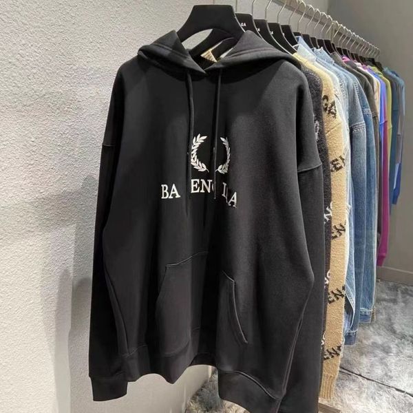 Französische Marke Hoodies Paris Print Modekleidung Herren Damen Reine Baumwolle Buchstabe Designer Buchstabe Ähre Grafische Baumwollqualität Kleidung Sweatshirts Tops