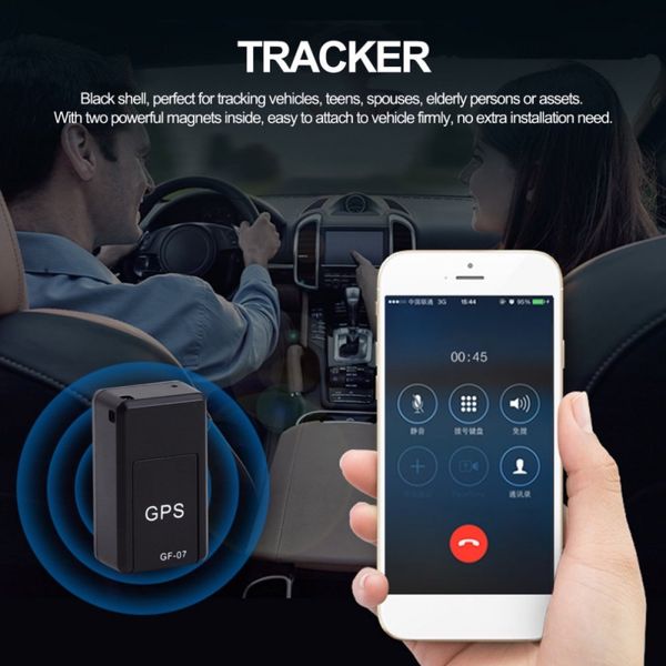 Mini Bul Kayıp Cihazı Bul GF-07 GPS Araba Tracker Gerçek Zamanlı İzleme Hırf Önleyici Anti-Lost Bulucu Güçlü Manyetik Montaj SIM Mesaj Konumlandırıcısı