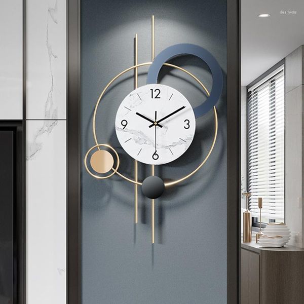 Relógios de parede silenciosos design moderno relógio decoração de casa luxuoso grande decorativo digital vara incomum uhr decoração xy50wc