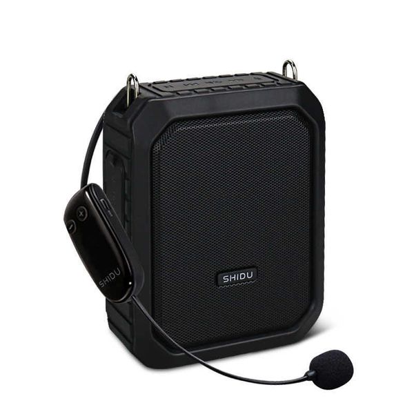 Alto -falantes portáteis shidu m800 18w amplificador de voz sem fio portátil para professores UHF Microfone à prova d'água do alto -falante Bluetooth como 4400mAh Bank Z0317