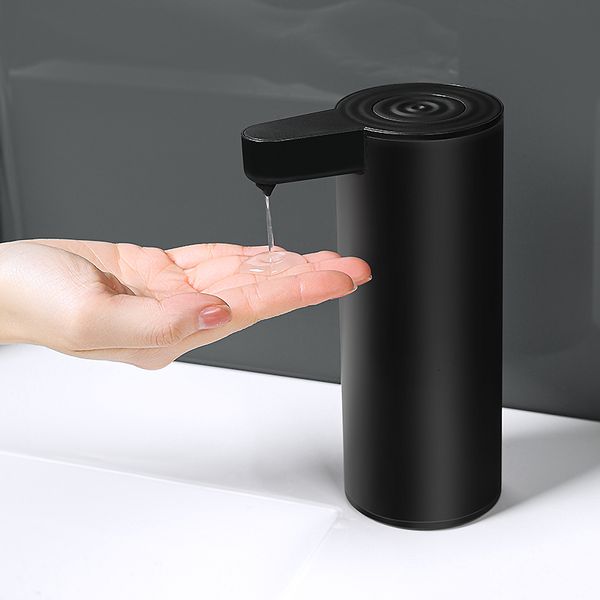 Dispenser di sapone liquido Dispenser automatico di sapone con sensore Accessori per il bagno neri Dispenser di sapone liquido wireless Disinfettante per le mani Sapone per piatti per cucina 230317