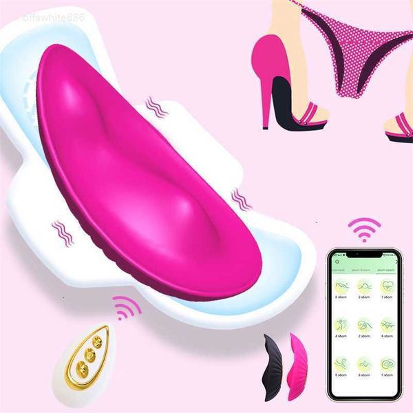 Sex-Massagegerät, App-Steuerschlüpfer, Vibratoren, tragbarer Klitorisstimulator, 6 Geschwindigkeiten, unsichtbare Vibrationseier, erotisches Spielzeug für Frauen. Shop