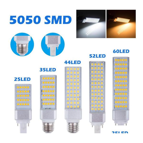 Светодиодные лампочки 2016 года X100 TAL Ful Lights Corn BB E27 G24 G23 SMD 5050 180 градусов AC 85265V 7W 7W 9W 10W 12W 14W 15W 60 Светодиодных светодиодов за счет DHGC9