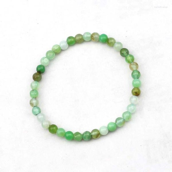 Strand 5mm Chrysoprase Stone Stone Bracelet Gemstone DIY para mulher por atacado!