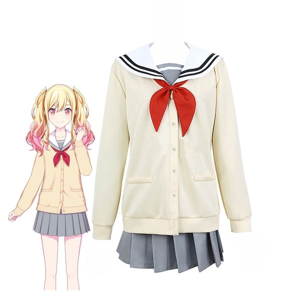 Anime Cosplay Costume Project Sekai Colorful Stage Feat Ootori Emu Hinomori Shiho Tenma Saki JK Uniform Sailor Suit