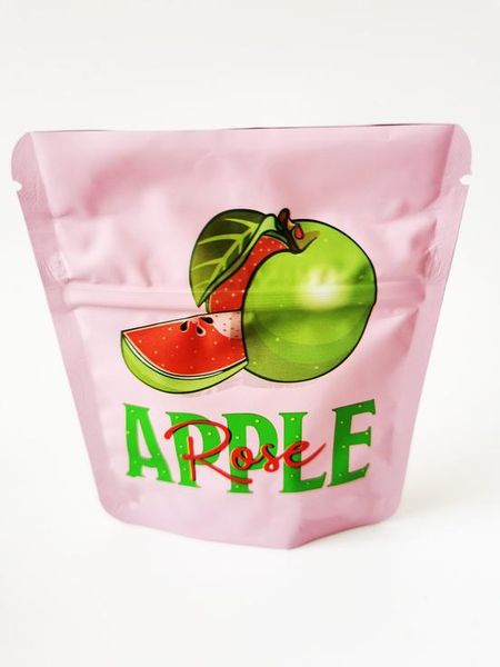 Imballaggio di carta mela rosa 3,5 g di odore di plastica Mylar Edibles zaino Boyz Runty Gelato Zerbert Special Borse a forma di fustellamento Zippe Otkz3