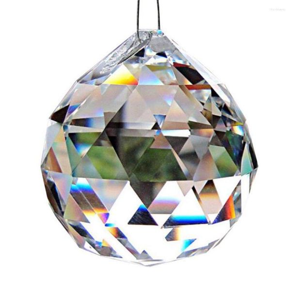 Lampadario a sfera di cristallo a sospensione di colore brillante e buon effetto di rifrazione Accessori per illuminazione per taglio