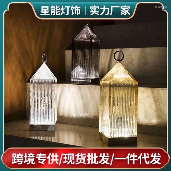 Lampade da tavolo Lampada da comodino in cristallo Wedding Deco Cute Desk Viola Tiffany Green Ceramic Art
