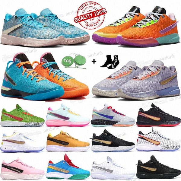 Top Men XX Scarpe da basket 20 Scarpe da ginnastica The Debut Violet Frost Summit White Metallic Pewter Time Machine Oreo Trinity uomo Trainner Outdoor Sneakers Taglia 40-46