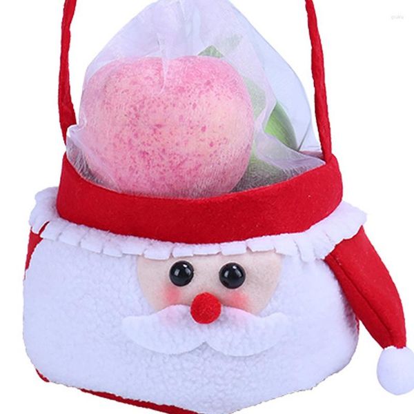 Decorazioni natalizie Conservazione regalo Shopping Borsa regalo Baganta Tote riutilizzabile Generi alimentari SCandy Tessuto non tessuto