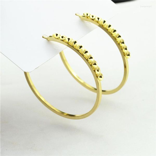 Brincos de aro para mulheres grandes anéis de círculo de jóias de moda acessórios