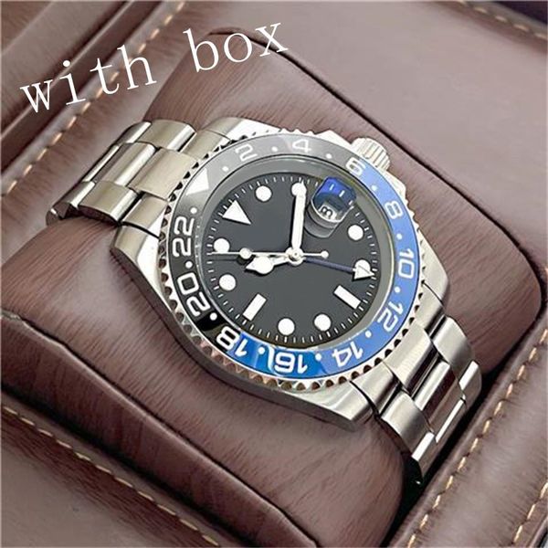 Relógios de movimento biocerâmico 2813 GMT Mens relógio Sapphire Mechanical Automatic Montre Homme ZDR 41mm Classic Womens Designer Watch With Box SB001 C23