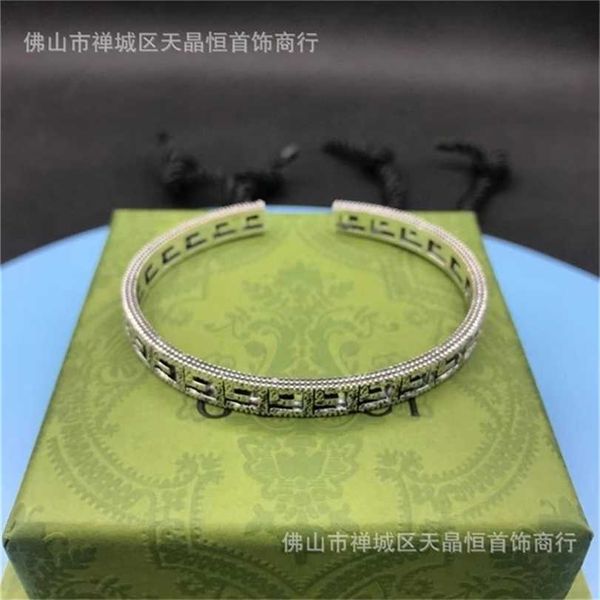 2023 Designer New Fashion gioielli braccialetto gs925 modello Grande Muraglia versione braccialetto argento tailandese come vecchio regalo di San Valentino