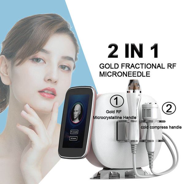 Dispositivo de mesoterapia Gold fracionário fracionário RF Máquina de microneedling 2023 NOVO ACNETAS ACNE REMOÇÃO DE REMBRAÇÃO DE REMBRAÇÃO