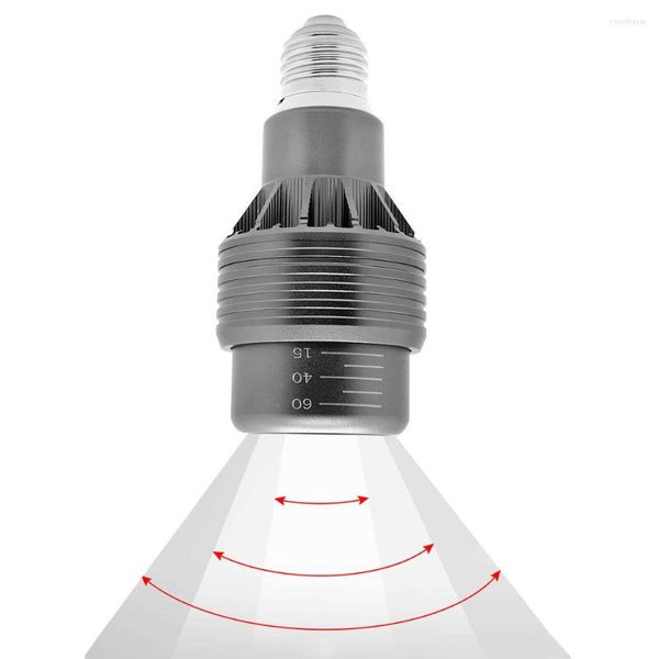Zoom-Spot-Lampe, 20 E27, Lichtfokus, Weitwinkel, verstellbar, zoombar, 12 W, Bobillas, Esszimmer, Wohnzimmer, Bar, Café, Lampen