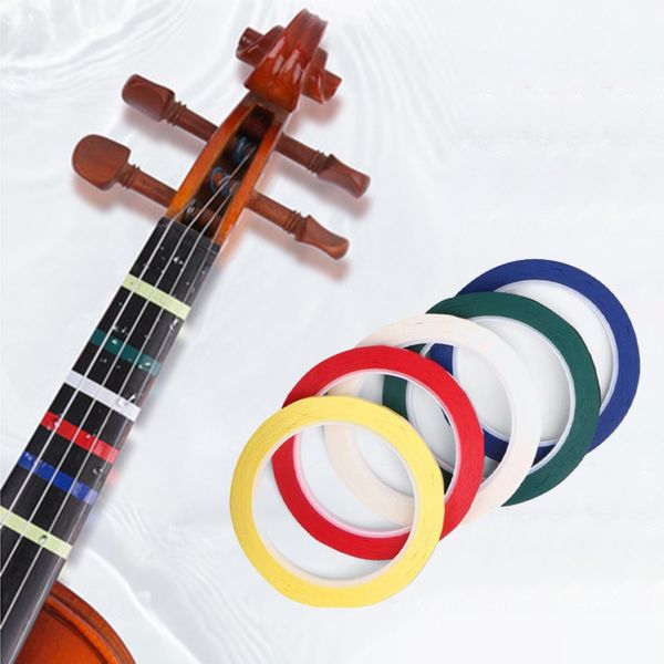 66m Nastro per diteggiatura per violino per posizioni della tastiera Adesivi guida per dita Principianti per violoncello Strumenti a corda per basso Ricambi Accessori